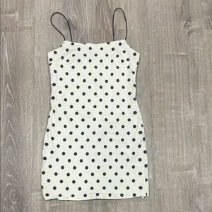 The Room Black and White Polka Dot Dress
